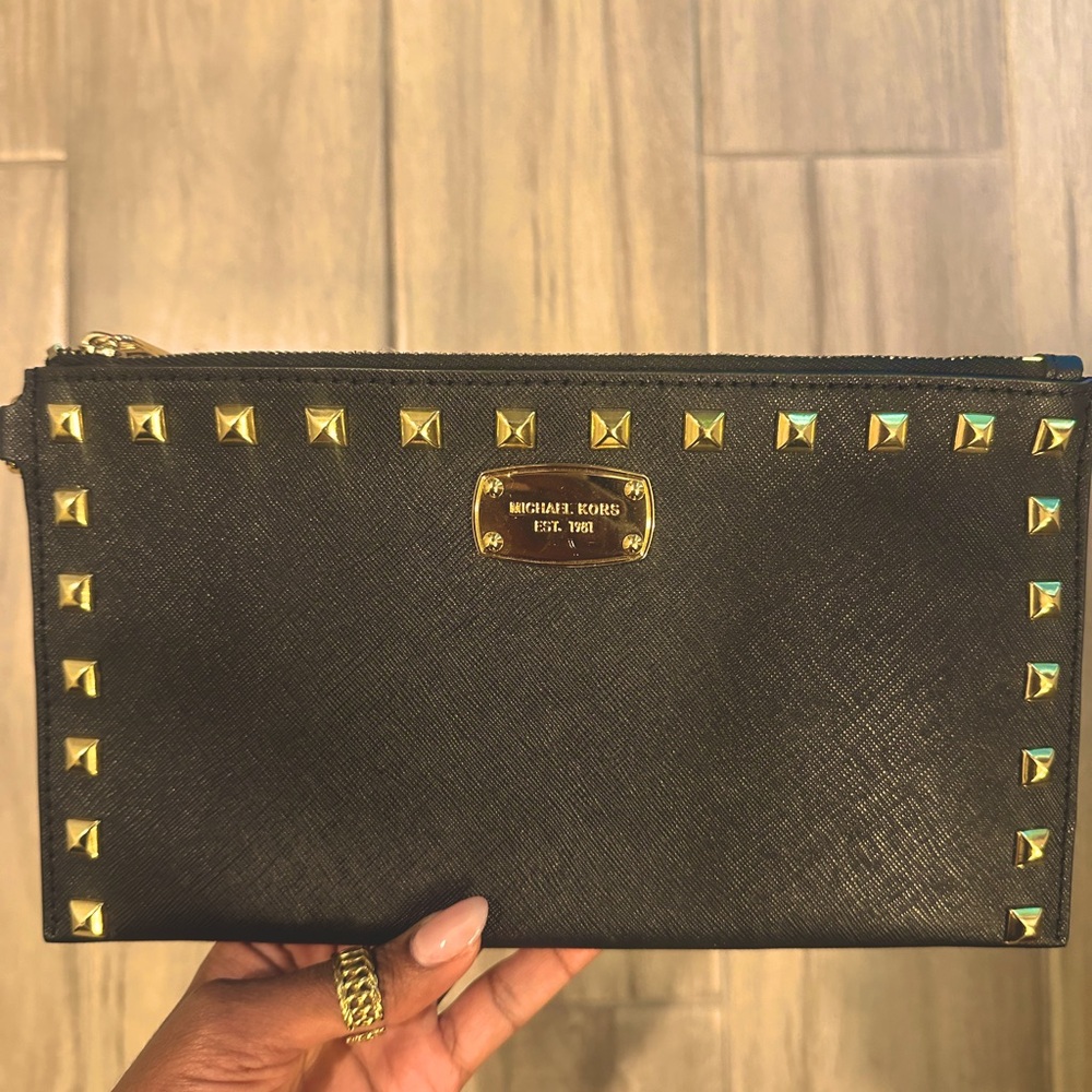 Michael Kors Studded Clutch